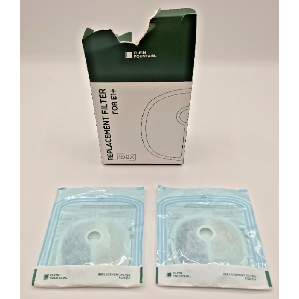 Elfin Water Fountain E1+ 2 Filters / White - Open Box